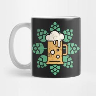 Retro Craft Beer Hops Mug